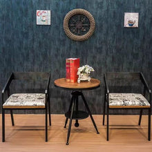 JOSOGO Outdoor Cafe Bistro Table and Chair Set, Metal Round Dining Set for Coffee Shop, Commercial Restaurant Furniture for Dessert Shop Patio,Bar BBQ Hotpot Seating(S)