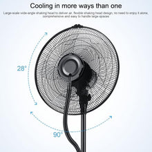 WNGJZZYC Fan with Mister Outdoor, 75W Mist Fans with 3-Cooling Speed, 2L Large Water Tank & Pivoting, with Remote Control, for Bedroom, Living Room