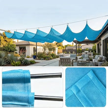 FENGZEQUAN Retractable Wave Sun Shade Sail, Wave Awning Canopy, Adjustable Shade Cover Sun Protection Waterproof Outdoor Pergola for Outdoor Garden Patio Yard Lawn(W1.1*L18m/W3.60*L59.05ft)