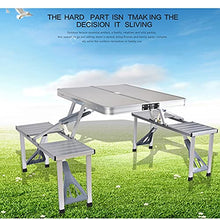 ONMYJFD Outdoor Folding Table Chair Camping Aluminium Alloy Picnic Table Waterproof Folding Table Desk for Beach Table Camping(White-Fruit peach5)