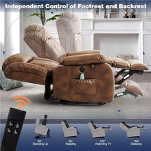 Infinite Position Dual Motor Power Lift Recliner with Massage Heat