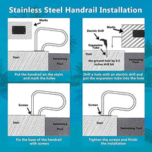 Pool Handrail Handle Grab Rails Swimming Stainless Steel Swimming Pool Handrails, 304 Stainless Steel Swimming Pool Stair Rail Swimming Pool Hand Rail with