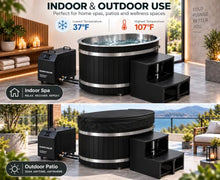 Cold Plunge Tub, Chill and Heat 1HP Chiller, Canadian Red Cedar(37-107℉)