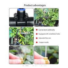 Ship Accessories DIY Free Bending Universal Spray Kit for Greenhouse Garden Flowers Plant Watering Irrigation Patio Misting Cooling Irrigation Accessories(DIY 20M)