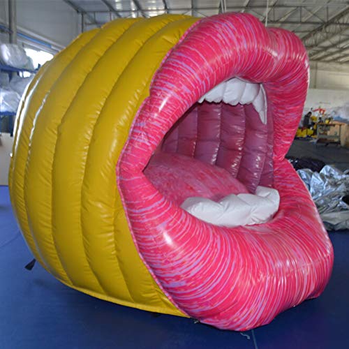 SAYOK 6.56ft PVC Large Inflatable Mouth Pink