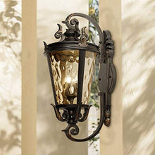 Casa Marseille 36" High Scroll Arm European Outdoor Wall Light Fixture