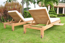 TeakStation Grade-A Teak Wood Luxurious Multi Position Atnas Sun Chaise Lounger Steamer - Furniture Only #TSCHAT