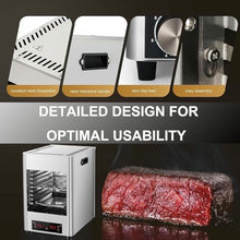 piudoiliy 1700w Steak Broiler,Electric Steak Grill,with Temperature Adjustment and Time Controlb, for Cooking Steak,Vegetables (A1)