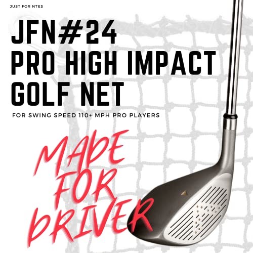 Just For Nets JFN Pro High Impact Golf Net 24 Nylon Black