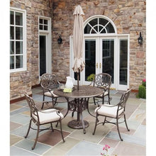Homestyles 5 Piece Outdoor Dining Set 48" Table Taupe