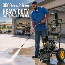 Heavy Duty Gas Pressure Washer, 3500 PSI Pressure Washer, 2.6 GPM Washer