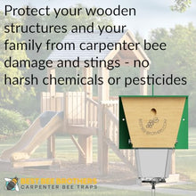 Ultimate Pro Outdoor Carpenter Bee Trap by Best Bee Brothers, White 12-Pack