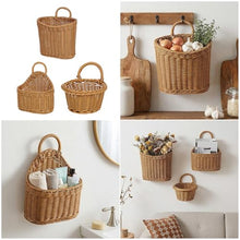 Whoasyst Handwoven Wall Hanging Planter Basket Breathable Planter Home Decoration for Indoor Outdoor Use Indoor Outdoor Hanging Flower Basket