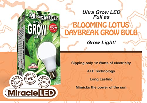 Miracle LED Craft Blooming Lotus Full Spectrum Multi-Plant Grow Light Bulb 150W Replacement (36-Pack)