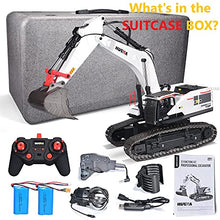 HuiNa RC Excavator 1:14 Metal Remote Control Digger White