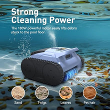 Cordless Pool Cleaner Robot, Pool Vacuum for Inground Pool & Above Ground Pool, Smart Navigation Self-Parking, LED Indicator, Wall&Waterline Cleaning Pool Robot up to 2150 Sq.ft