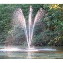 Custom Pro 1/3 HP Floating Pond and Lake Fountain Kit - 3500 GPH Pump, 4 Spray Styles, 100 Foot Cord