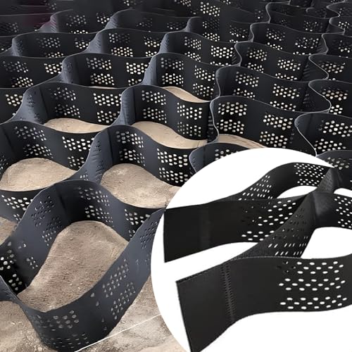 ZoyrA 6x10m Geogrid for Road and Garden Edging H-10cm