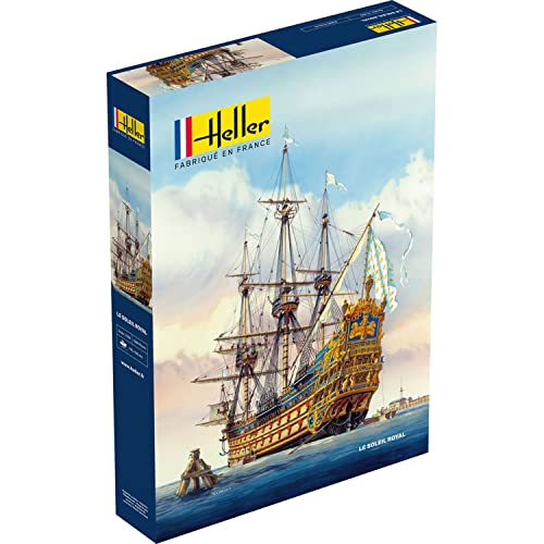 Glow2B Heller Soleil Royal Boat Model Building Kit Navy