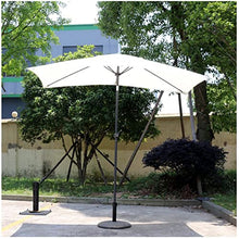 LumaGrove 1.3×2.3m Rectangular Balcony Parasol with Tilt and Crank, Patio Umbrella Outdoor Market Table Umbrella Sun Shade(White)
