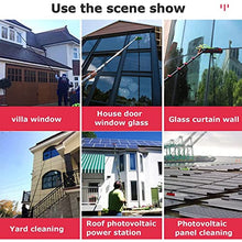 Solar Panels Washing Brush,High-Rise Window Glass Cleaning Brush,with Water Pump/1m Rod Splicing,for Cleaning Solar Panels Photovoltaic Panels Glass,5meters