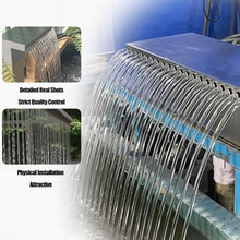Aenmezen 150cm Pool Fountain Spout, Stainless Steel Waterfall Overflow