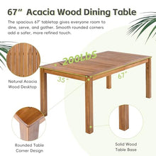SKJDCSDLLSN Patio Dining Set with 67 in Rectangular Table, 7-Piece