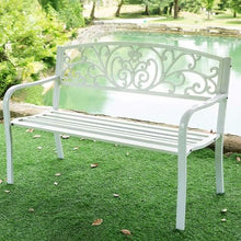 ERoomQ Outdoor GThe Bench,Park Benches for Outside, Cast Iron Metal GThe Bench, Conservatory, Patio, Lawn or GThe Seat - 2 Seater