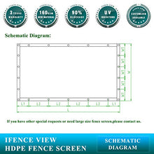 Ifenceview 15' x 5' to 15' x 80' Patio Top Canopy Awning Fence Privacy Screen Driveway Carport Barn Kennel Yard Garden Plants Crops Shade Cloth Mesh Net Pergola Gazebos Cover (15' x 57', Beige)