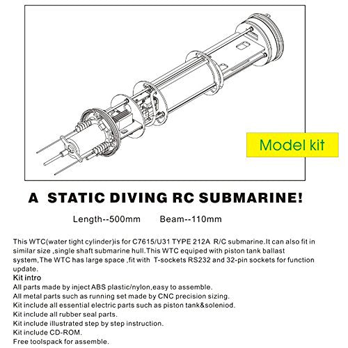 HOOBEN ARKMODEL Kit WTC Single Pump Tank Kit for 039 Song-Class