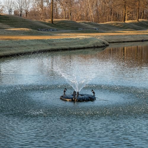 HALF OFF PONDS 1/4 HP Floating Fountain with Color Changing Lights