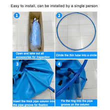 Zfmnoyev Round Pool Above Ground, PVC Canvas Fish Pond Pool with Bracket, Large Collapsible Pool Above Ground, for Store up Water Irrigation, Easy to Install(1.8x1 m/70.9x39.4 in)