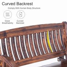 WXXSHGDW Outdoor Bench Wooden Wheel Bench, 2-3 Person Garden Benche Wagon Solid Wood Seat, Patio Bench Weather Resistance for Yard Lawn Entryway Deck (Size : 118cm/46in)