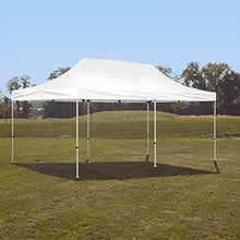 Vispronet 10x20 Instant Canopy Tent and 4 Side Walls – Commercial Grade Steel Frame with Water-Resistant Canopy Top and Sidewalls – Bonus Canopy Bag and Stake Kit Included (White)