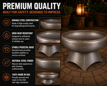 Ohio Flame Liberty 36” Wood Burning Fire Pit Carbon Steel with Standard