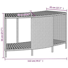 ZXQVLMRS Hot Tub Surround Set, Black Poly Rattan Spa Furniture with Solid Acacia Wood Steps and Storage Racks, Modular Outdoor Spa Accessories