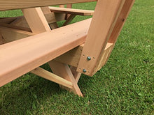 Dan's Outdoor Furniture Mfg. Co. LLC Western Red Cedar 56" Square Top Picnic Table w/Easy Seating and Backs