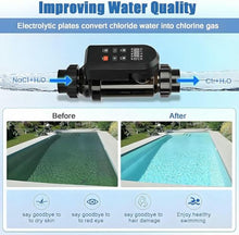 Pool Chlorine Generator Salt System - Variable Output Settings, Digital Salinity Display, Ideal for Concrete or Liner Pools