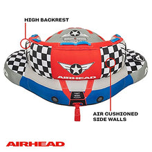 AIRHEAD Chariot Warbird 2 Towable Tube Grey Blue Red