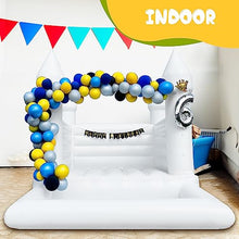 OZIS Inflatable White Bounce House Castle with Ball Pit 13x10x10FT