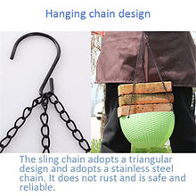 Resin Hanging Plant Pots Basket Plant Hang Plant Flower Pot Hanger Outdoor Hanging Pot Holder Basket for Wall Decoration Garden (Color : White-Patch Five-Pointed star4) (White patch Five)