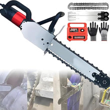 Concrete Saw, 7800W/8800W/7500 RPM Diamond Chain Brushless Electric Concrete Chain Saw, Wet Electric Wall Groove Cutting Machine for Slotted Rebar, Marble, Bricks and Marble,7800W