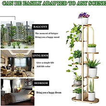 ZHOUYANB Plant Stand Indoor - Metal Iron Shelf Multiple Flower Pot Holder Shelves Planter Display Rack Storage Organizer For Balcony Garden Outdoor Corner Porch (white 4 Tier) (black 7