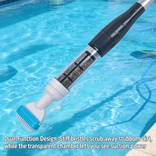 zcjysqav Cordless Handheld Pool Vacuum Telescopic Pole, Rechargeable for Above/In-Ground Pools & Spa