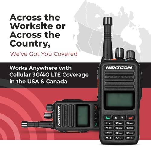 NEXTCOM NXT60 Long Distance LTE Walkie Talkies 2-Pack Black