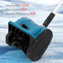Electric Snow Removal Thrower, Flexible Snow Thrower with 26ft Throw Distance, Compact & Lightweight Snow Blower for Patio, Deck, Driveway(One Battery)
