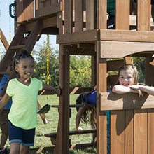 Swing-N-Slide Elkhorn Swing Set with Slide, Climbing Wall & Swings Wood