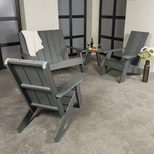 Highwood Italica Modern Adirondack 4pc Set, Coastal Teak