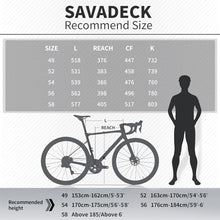 SAVADECK Carbon Road Bike Lightweight 24-Speed Black
