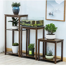 YYBOES Plant Pedestal Stand Plant Stand Living Room Flower Stand Balcony Flower Pot Stand Indoor Living Room Fish Tank Stand Bamboo Potted Plant Base Pedestal Stands for Display